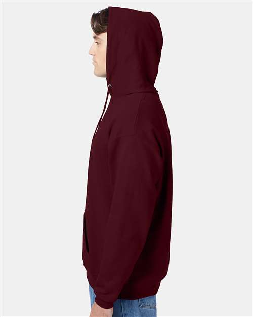 Hanes P170 Maroon — on model side