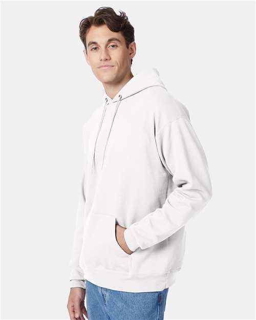 Hanes P170 White — on model side