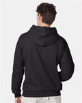 Hanes F170 Black — on model back