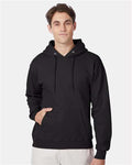 Hanes F170 Black — on model front