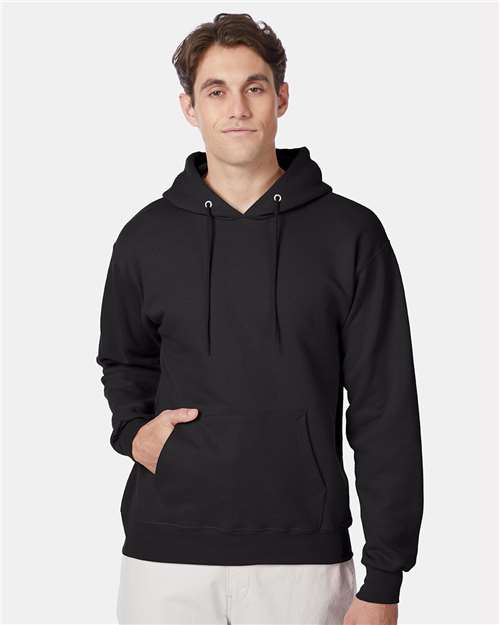 Hanes F170 Black — on model front