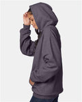 Hanes F170 Charcoal Heather — on model side