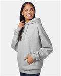Hanes F170 Light Steel — on model side