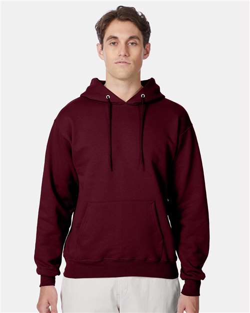 Hanes F170 Maroon — on model front