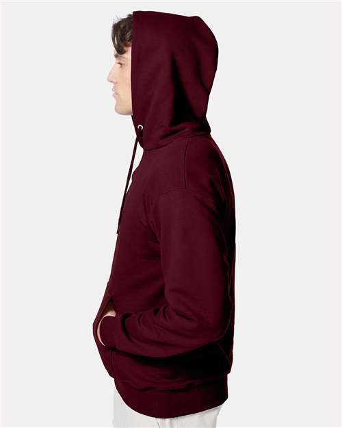 Hanes F170 Maroon — on model side