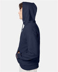 Hanes F170 Navy — on model side
