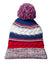 Sport-Tek STC21 - Pom Pom Team Beanie - True Red / Royal / White