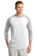 Sport-Tek T200J1 - Unisex Colorblock Raglan Jersey - White / Gray Heather