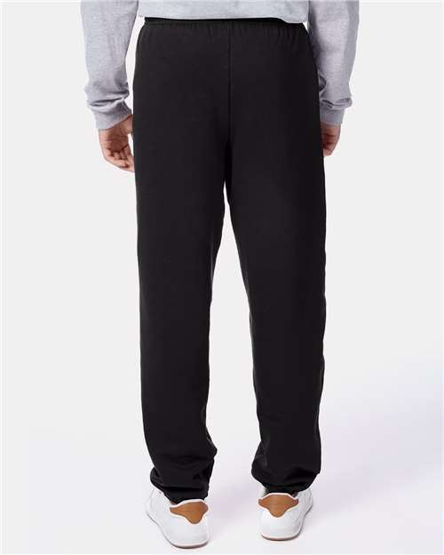 Hanes P650 Black — on model back