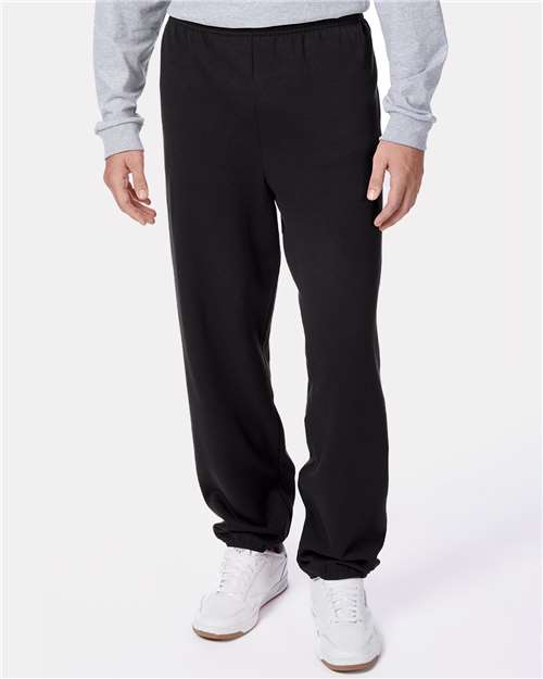 Hanes P650 Black — on model front
