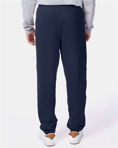 Hanes P650 Navy — on model back