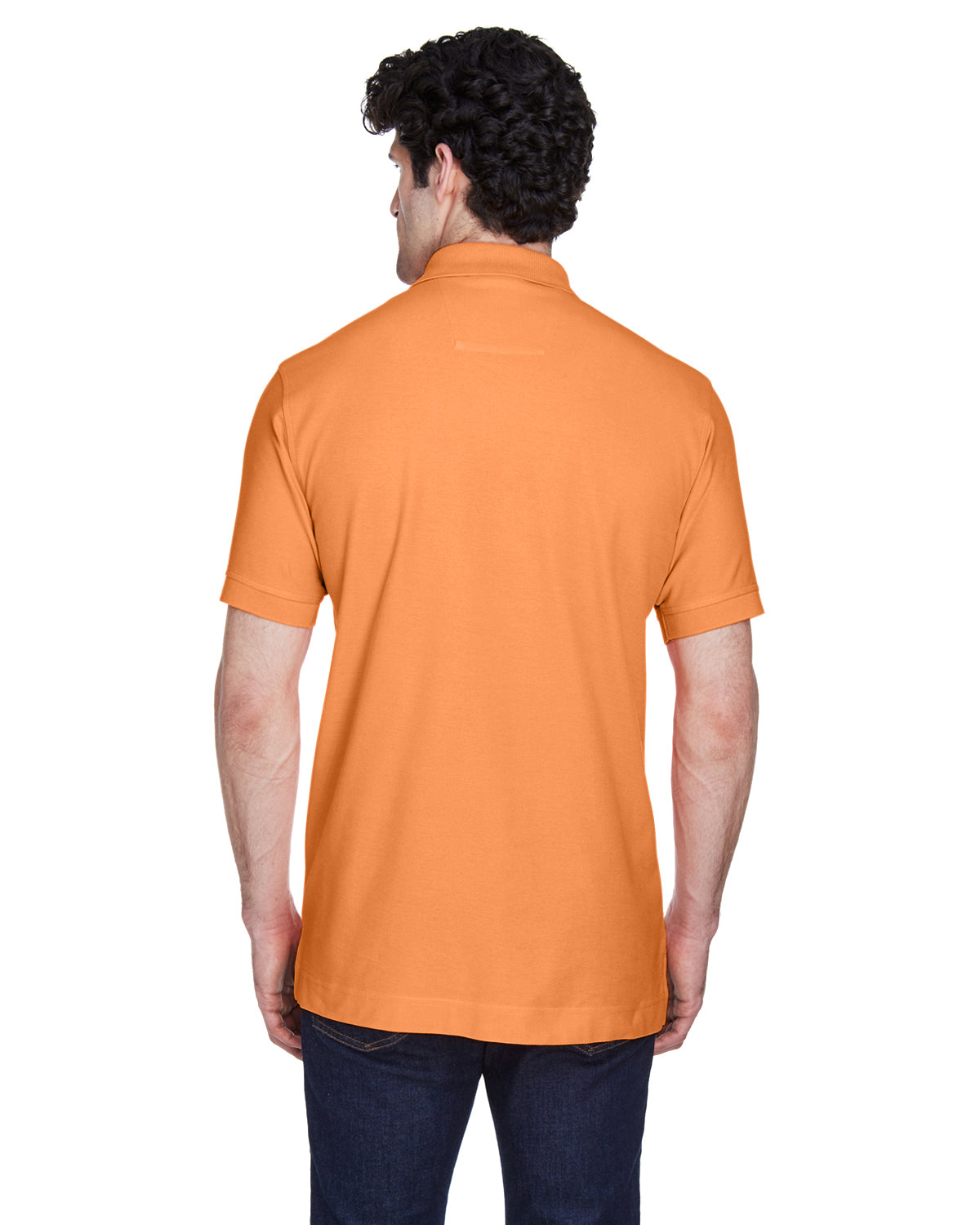 Men's Pima Piqué Short-Sleeve Polo - Cantaloupe