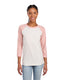 Jerzees 560RR - Unisex Premium Blend Raglan Baseball T-Shirt - SW CRM HT/ BL PK