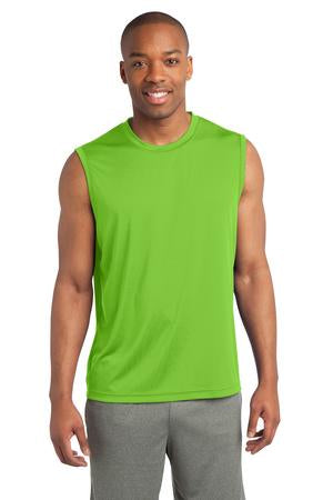 Men's Sleeveless PosiCharge Competitor Tee - Lime Shock