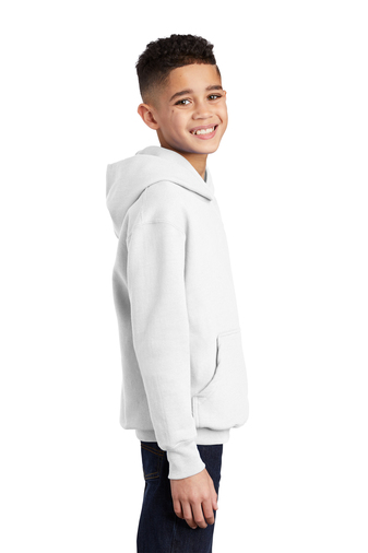 Youth Core Fleece Pullover Hoodie - White