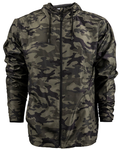 Water-Resistant Wind Jacket - Green Camo