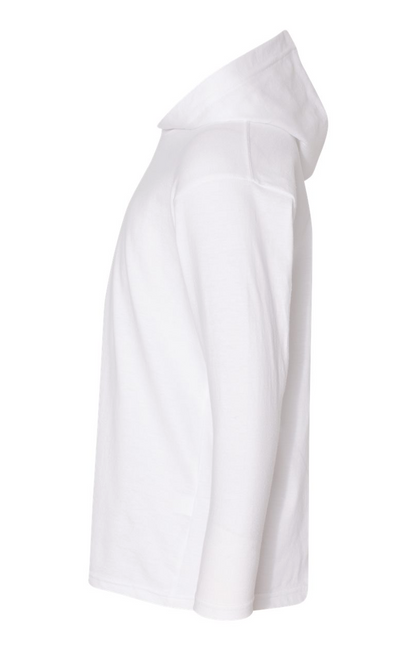 Youth Long-Sleeve Hooded T-Shirt - White