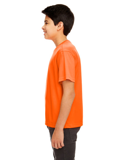 Youth Cool & Dry Sport Performance Interlock T-Shirt - Bright Orange