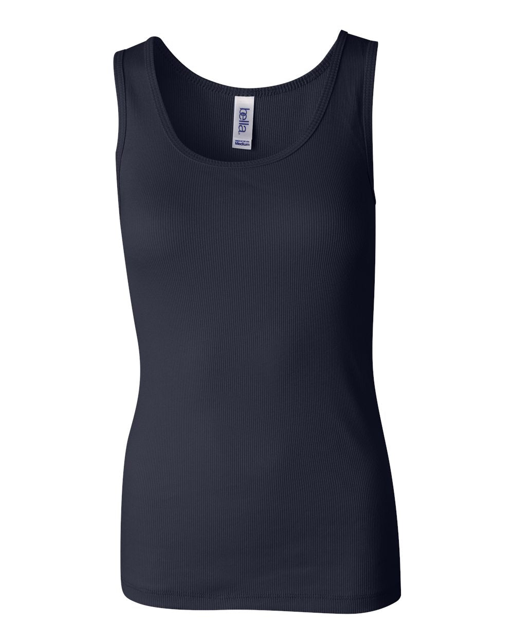 Women's 2x1 Rib Tank - Navy