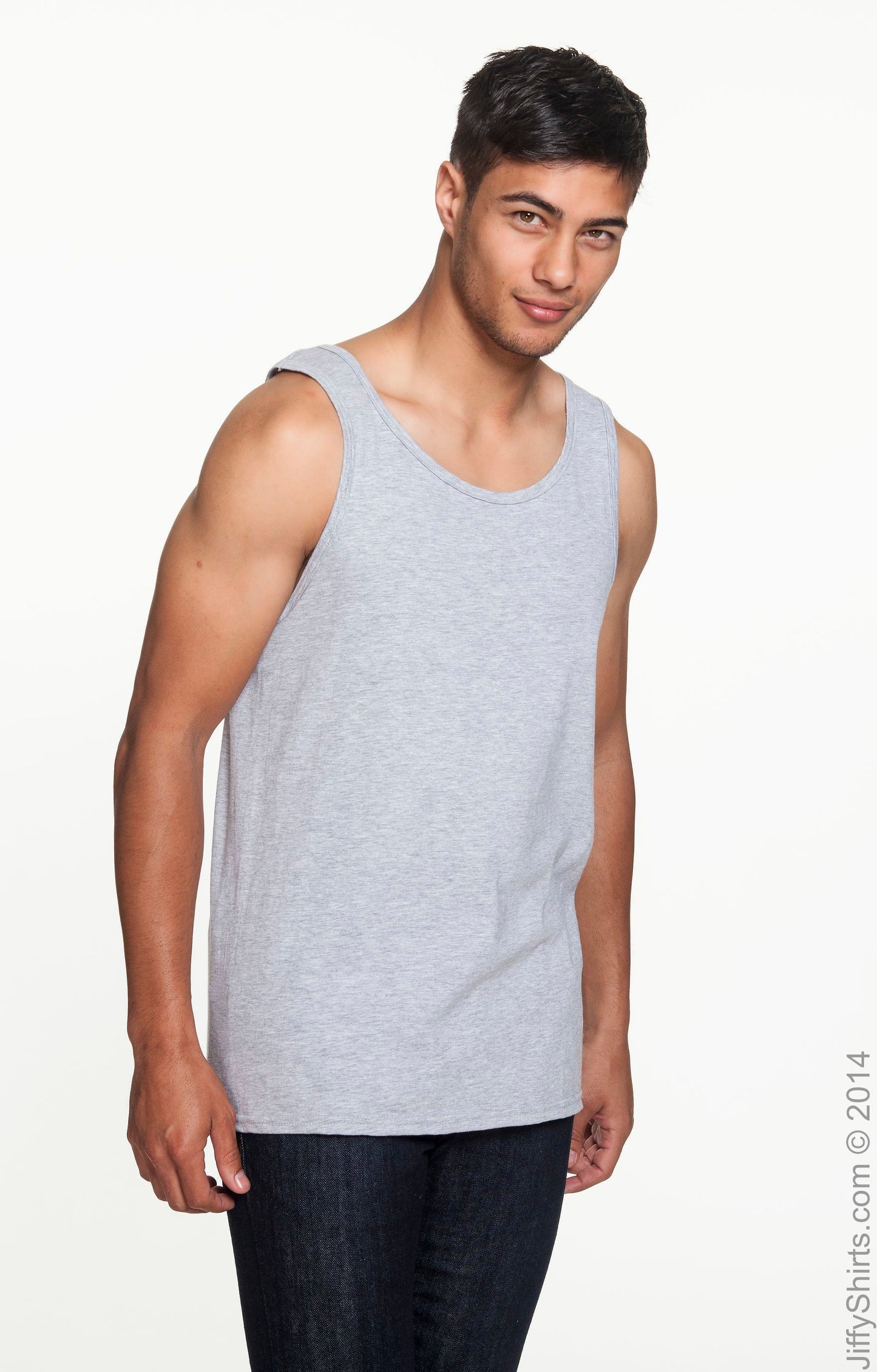 Unisex Lightweight Tank - Heather Gray