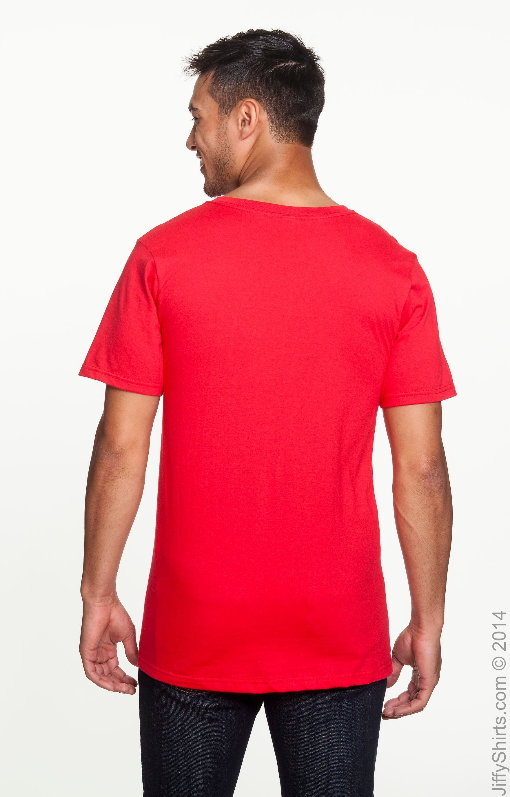 Unisex Lightweight V-Neck T-Shirt - Red