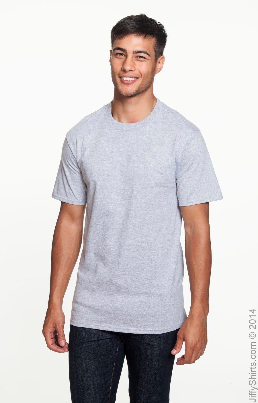 Unisex Midweight T-Shirt - Heather Gray