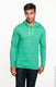 Anvil 987 - Unisex Lightweight Long-Sleeve Hooded T-Shirt - Heather Green / Neon Yellow