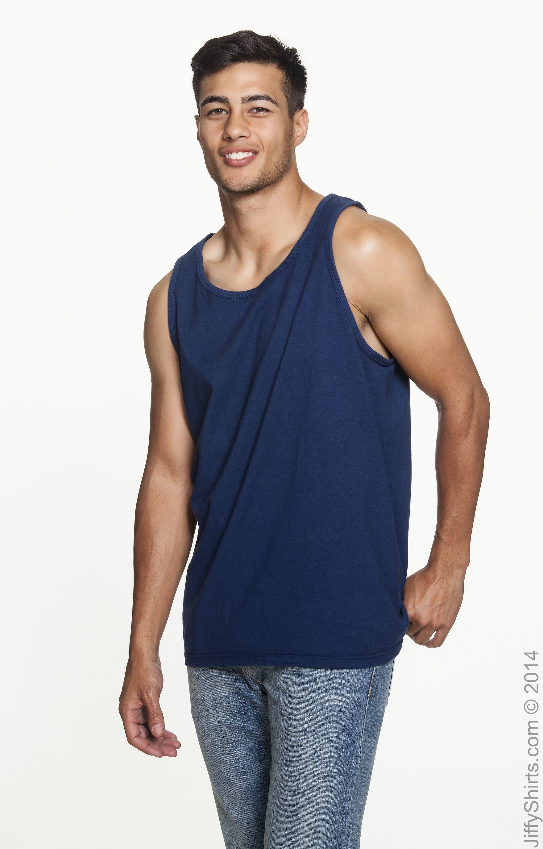 Unisex Heavyweight RS Tank - True Navy