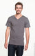 Anvil 982 - Unisex Lightweight V-Neck T-Shirt - Charcoal