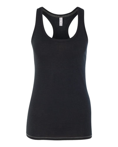 Women's Triblend Racerback Tank - Solid Black Triblend