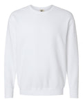 Unisex Lighweight Cotton Crewneck Sweatshirt - White