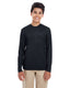 UltraClub 8622Y - Youth Cool & Dry Performance Long-Sleeve Top - Black