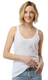 Tultex S190TC - Women's Slim Fit Poly-Rich Racerback Tank - White
