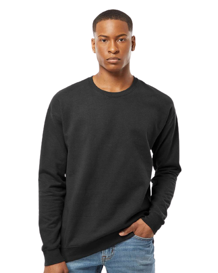 Unisex Fleece Crew - Black