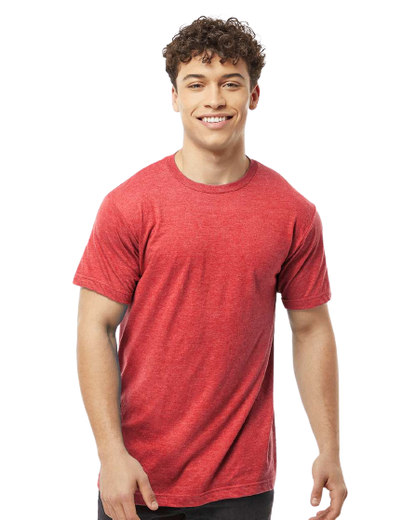 Unisex Fine Jersey Tee - Heather Red