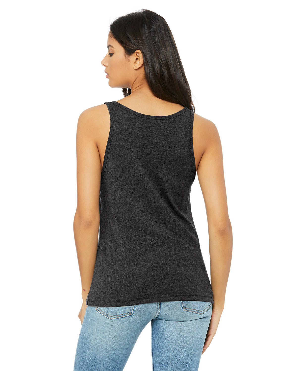 Women's Relaxed Jersey Tank - Heather Dark Gray