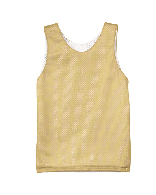 Youth Reversible Mesh Tank - Vegas Gold / White