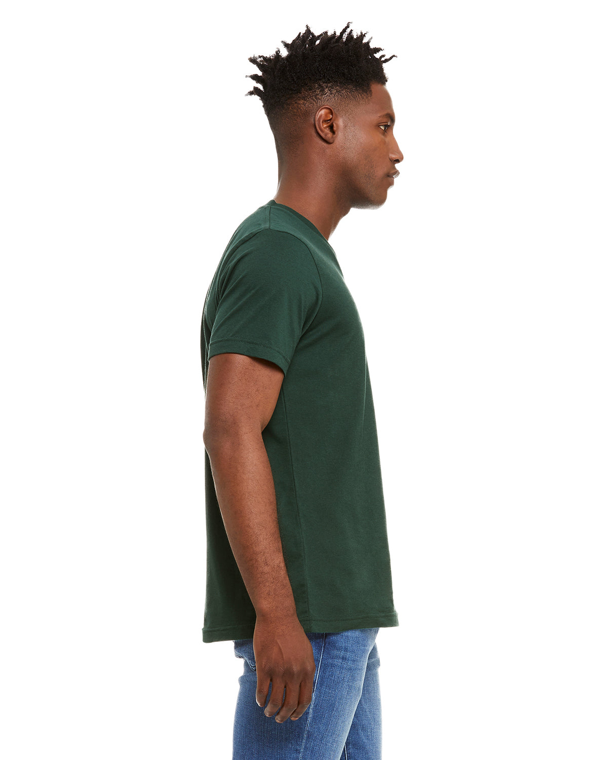Unisex Jersey Short-Sleeve V-Neck T-Shirt - Forest