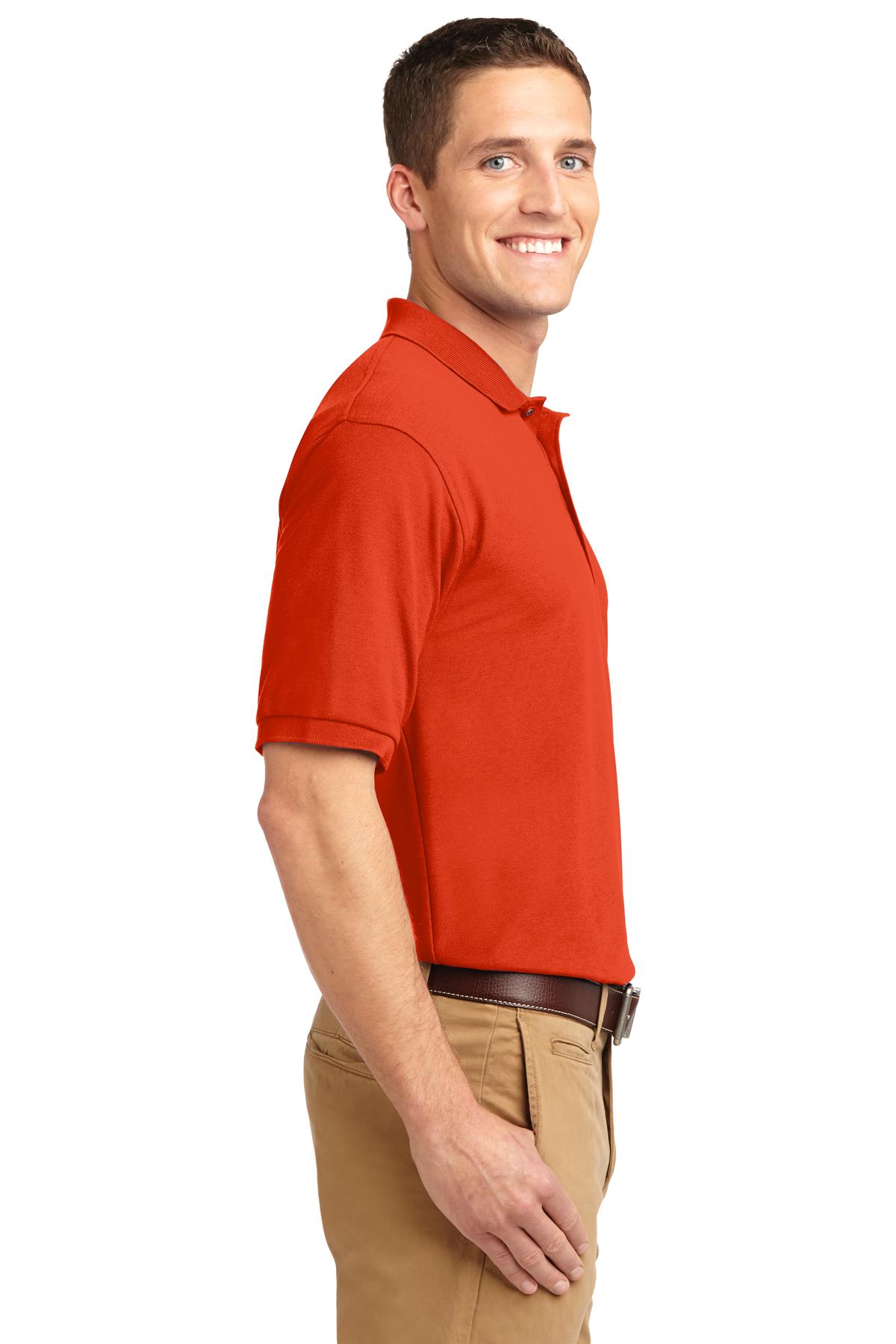 Unisex Silk Touch Polo - Orange