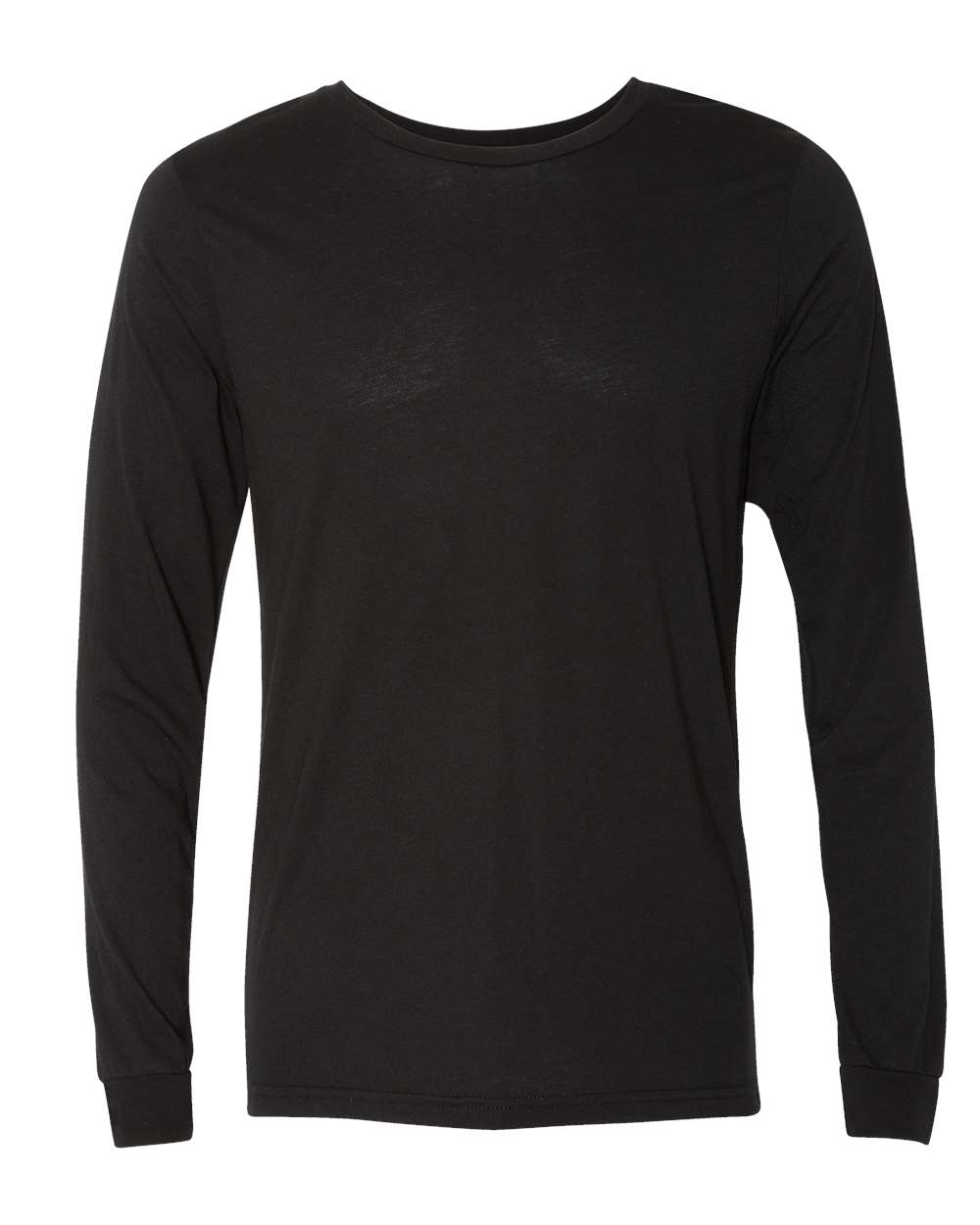 Unisex Jersey Long-Sleeve T-Shirt - Solid Black Triblend