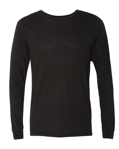 Unisex Jersey Long-Sleeve T-Shirt - Solid Black Triblend
