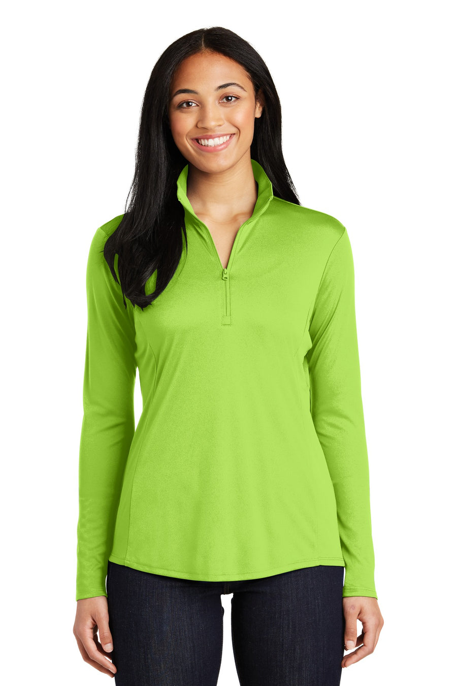 Women's PosiCharge Competitor 1/4-Zip Pullover - Lime Shock