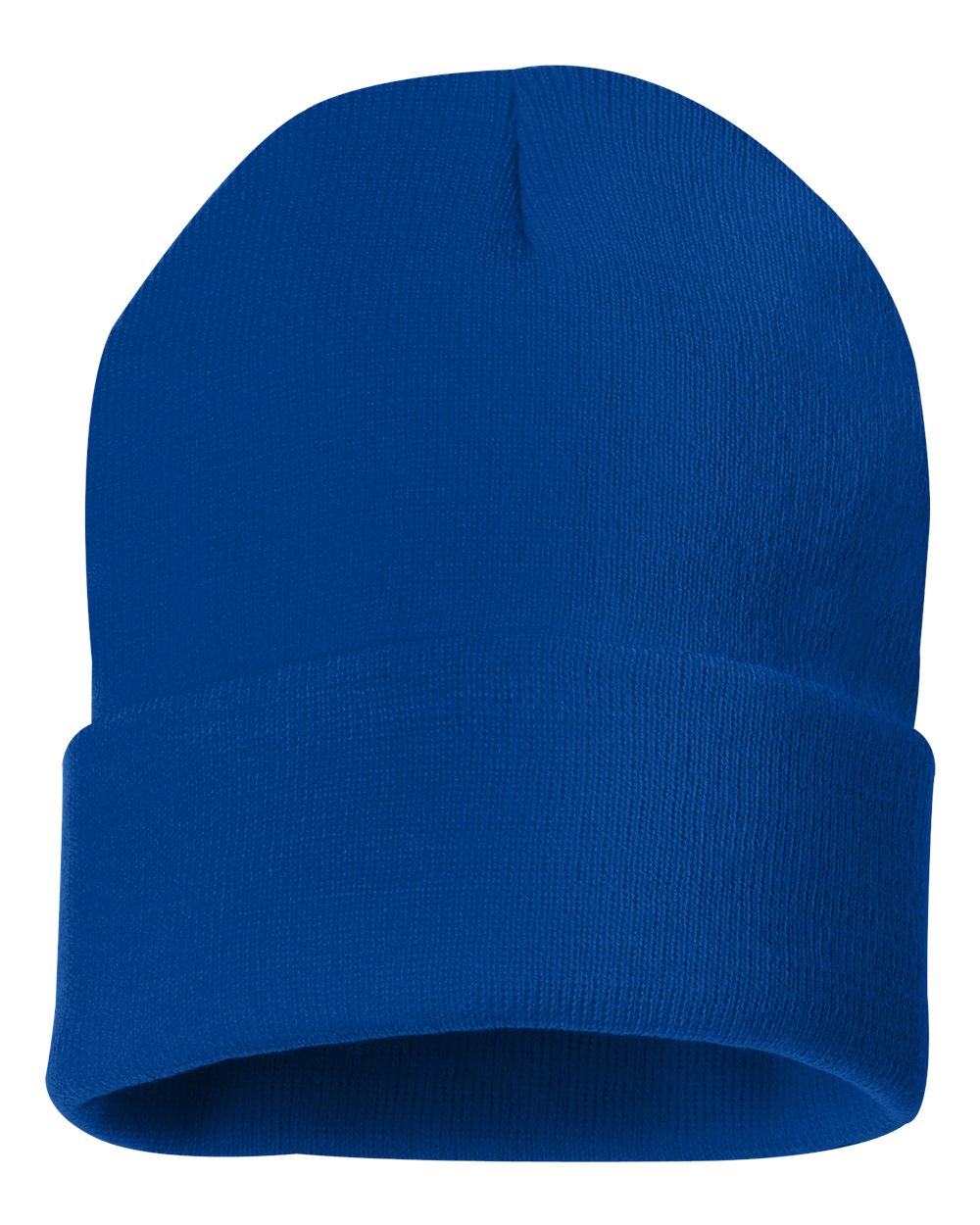 12" Solid Knit Beanie - Royal Blue
