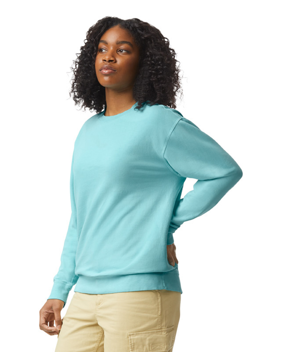Unisex Lighweight Cotton Crewneck Sweatshirt - Chalky Mint