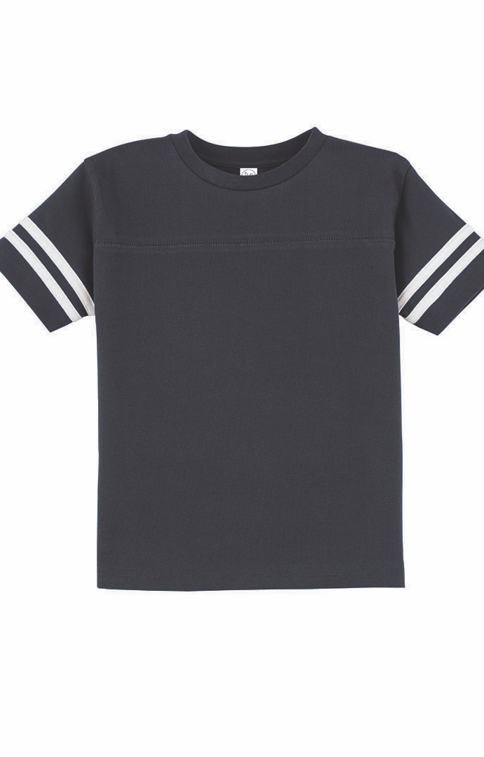 Toddler Football T-Shirt - Vintage Navy / Blend White