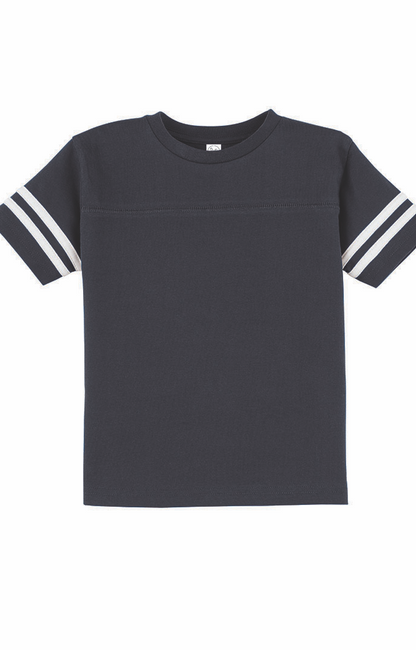 Toddler Football T-Shirt - Vintage Navy / Blend White