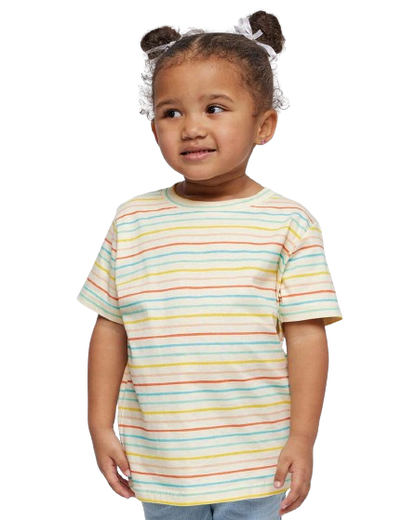 Toddler Fine Jersey T-Shirt - Sunkissed Stripe