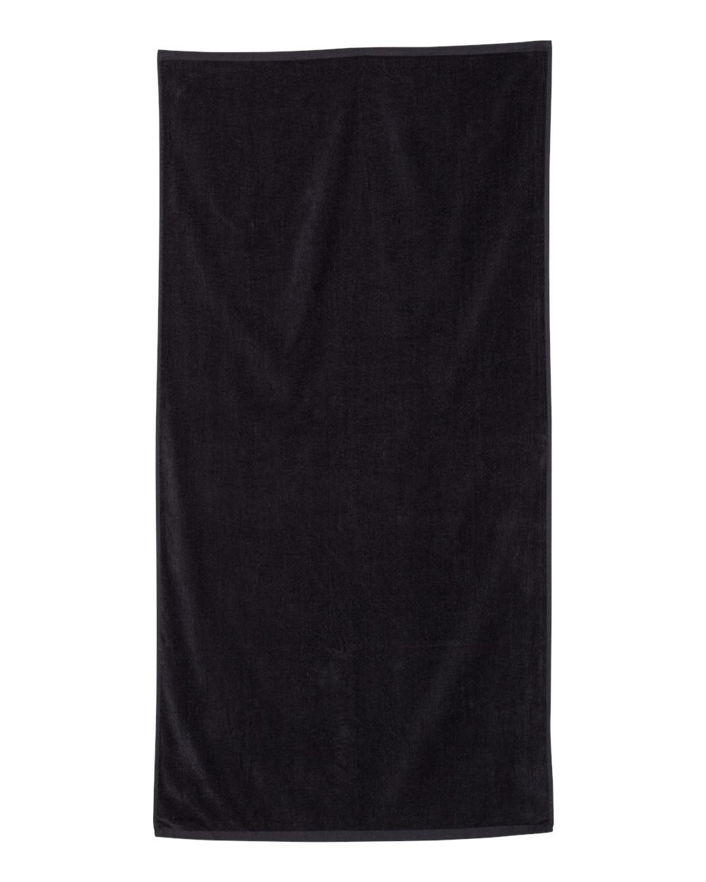 Velour Beach Towel - Black