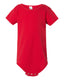 American Apparel 4001W - Infant Baby Rib Short-Sleeve One-Piece - Red