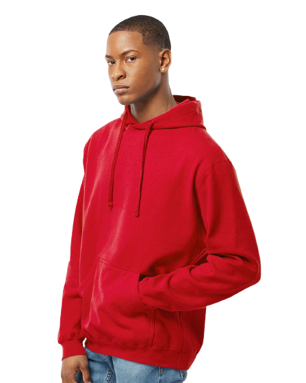 Unisex Fleece Pullover Hoodie - Red